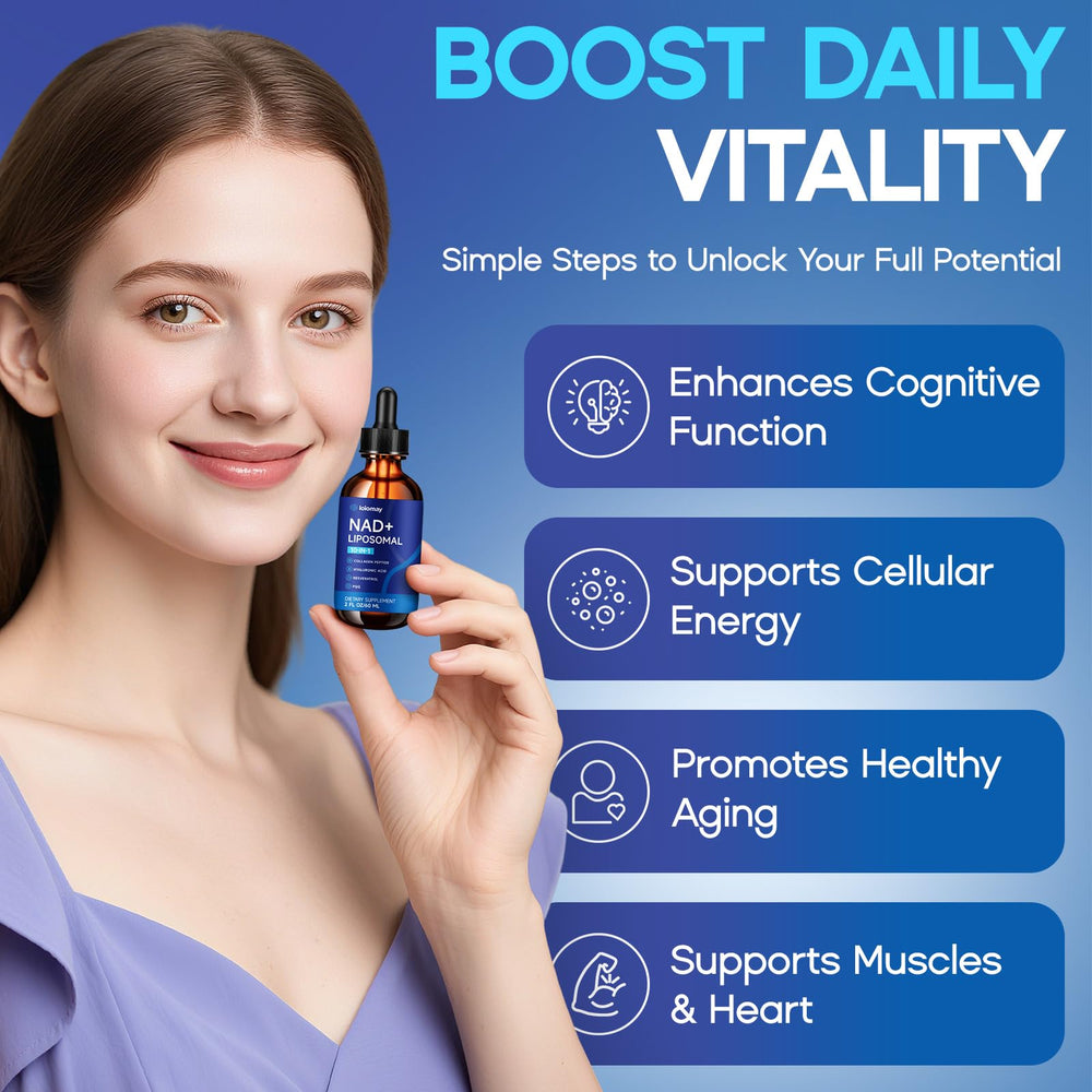 Sugar-free label on NAD+ drops