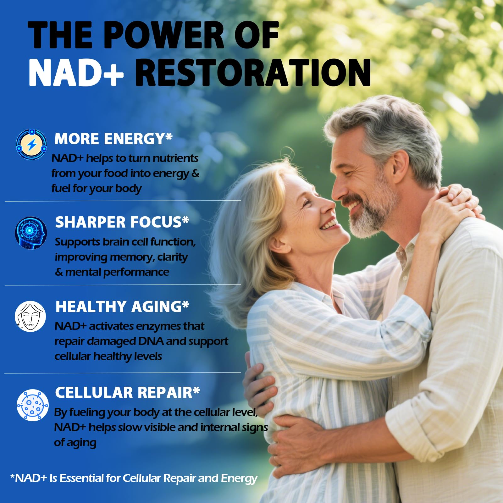Close-up of Urolithin A and NAD+ blend