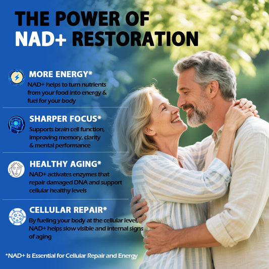 Close-up of Urolithin A and NAD+ blend