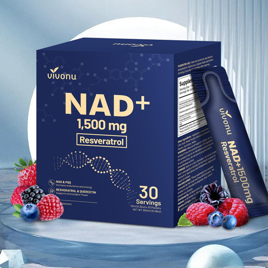 NAD Liquid Supplement 1500mg Berry bottle front