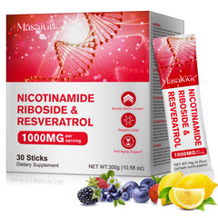 NAD+ Liquid Supplement sachets 1000mg per serving, 30-pack