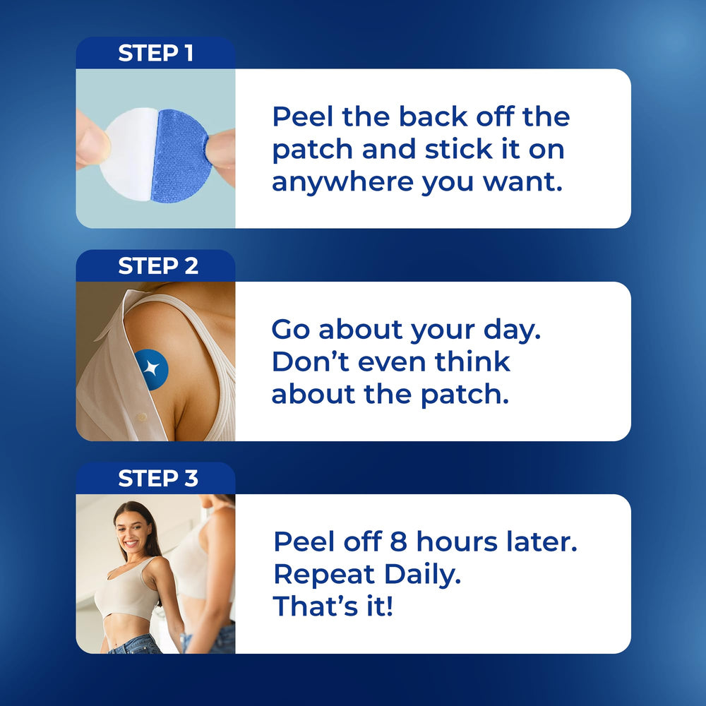 NAD patch application being applied to skin