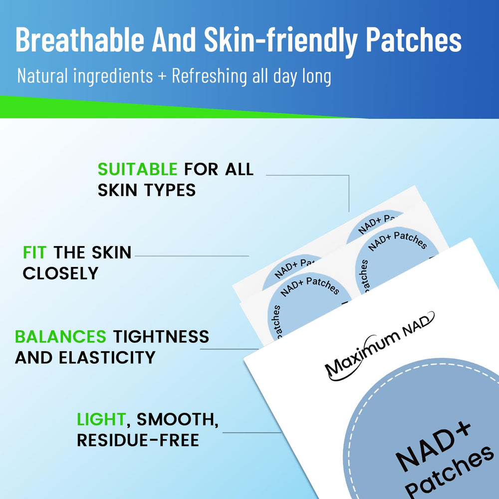 Close-up of NAD+ patch adhesive surface