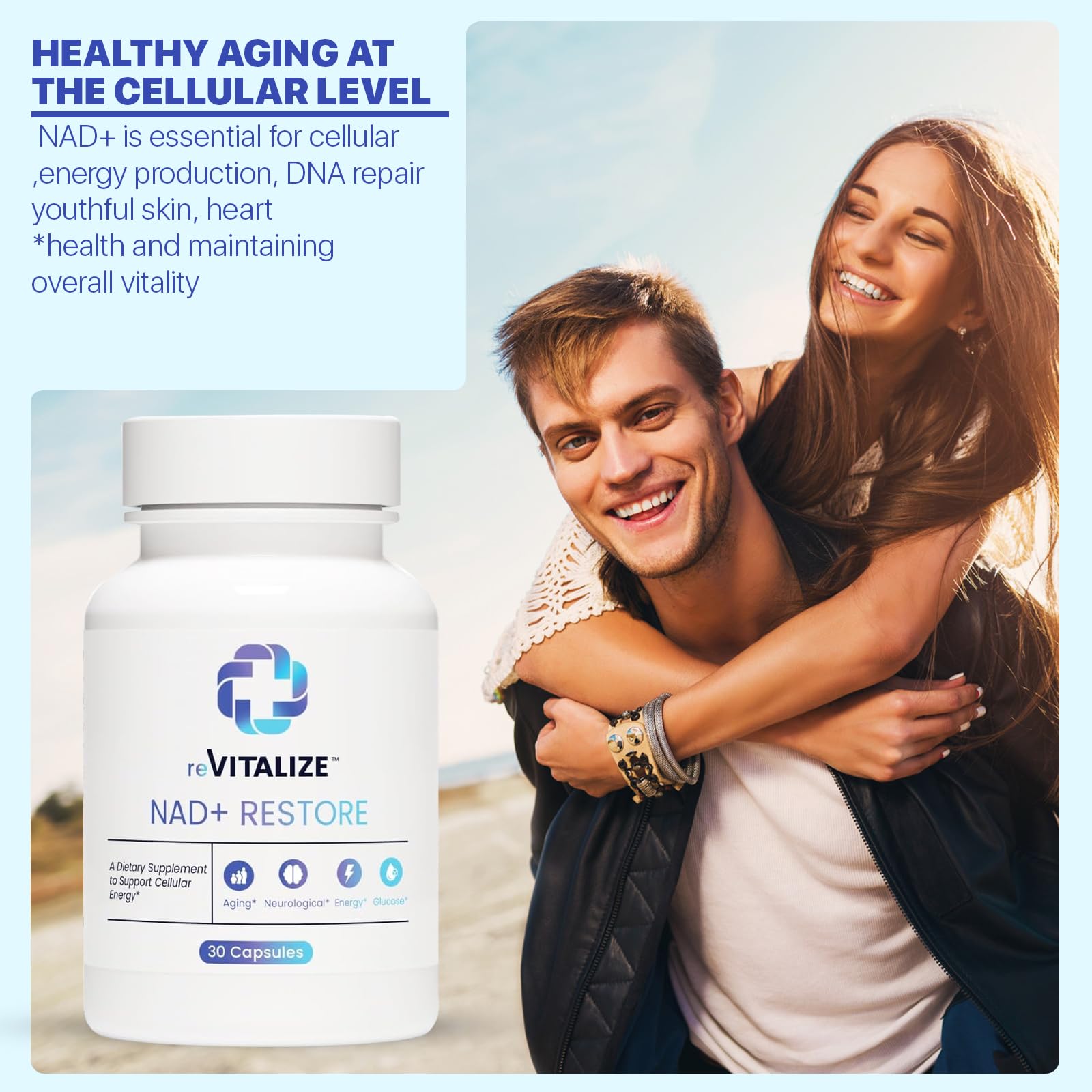 Cellular maintenance and DNA repair concept with NAD+ support