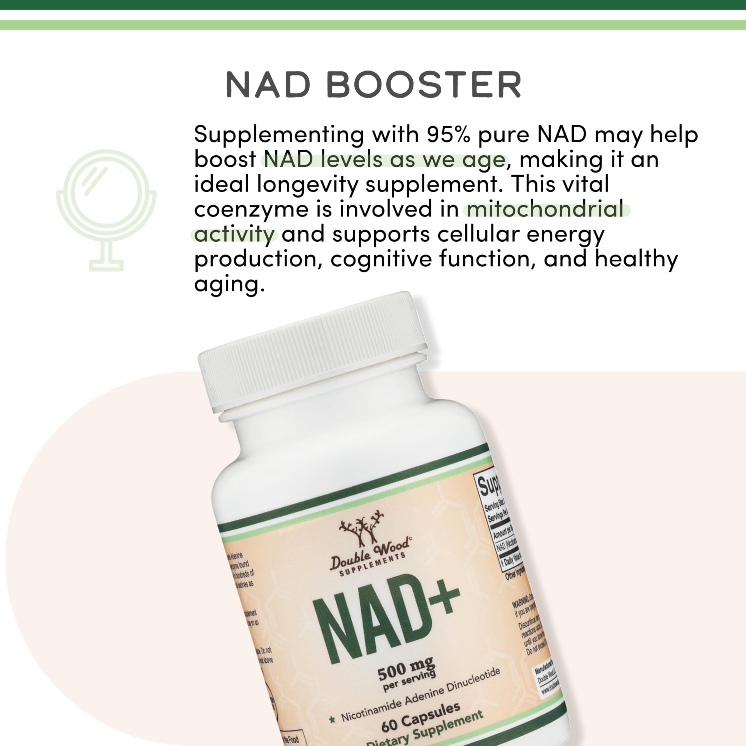 Third-party testing certificate for NAD+ supplement