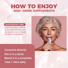 NAD+ liquid supplement suitable for both men and women