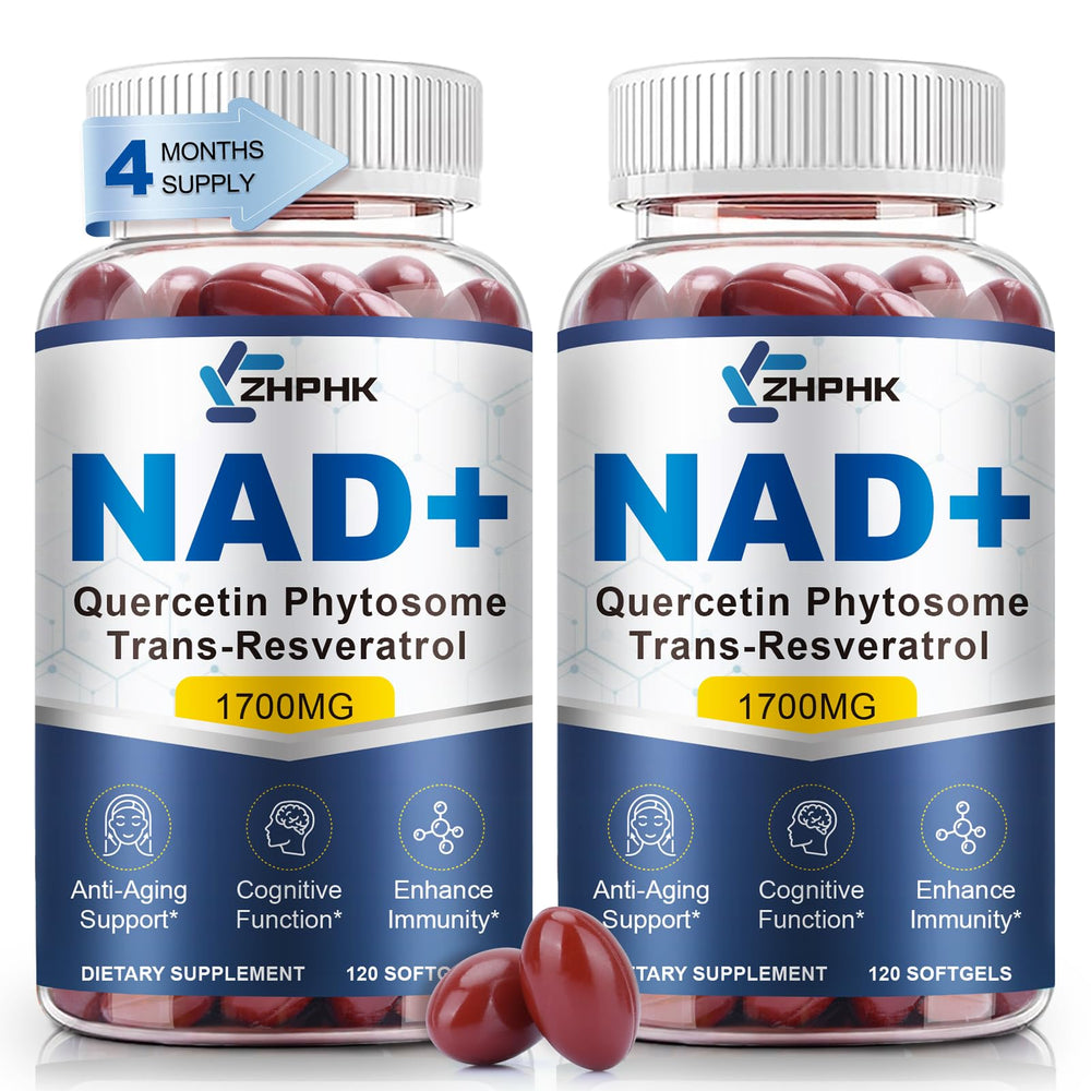 NAD Supplement Softgels 1700mg bottle front view