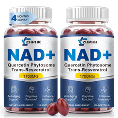 NAD Supplement Softgels 1700mg bottle front view