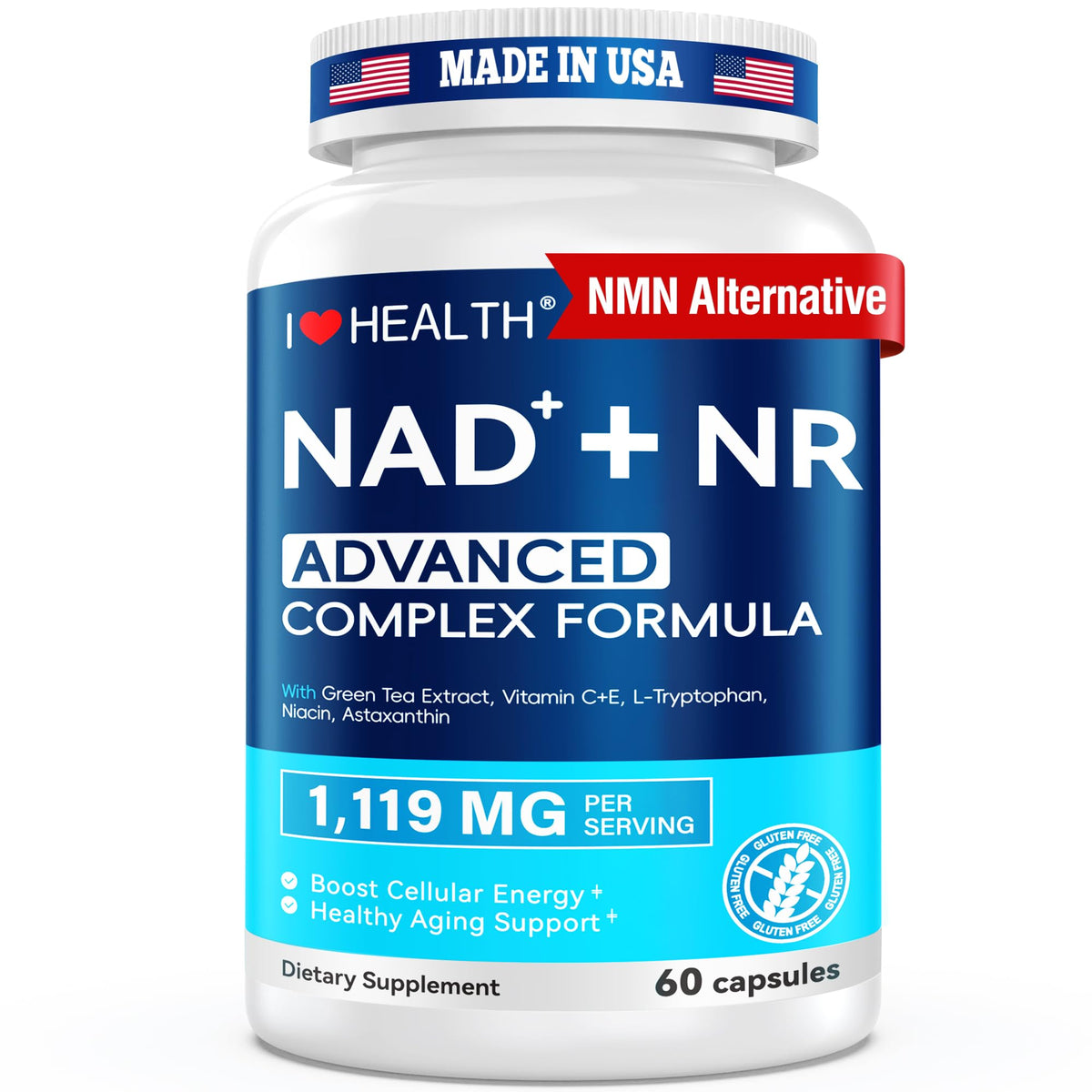 NAD supplement 1119 mg with NR – Advanced Complex – 60 capsules