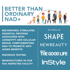Concept image illustrating energy and focus benefits of NAD+ and Resveratrol