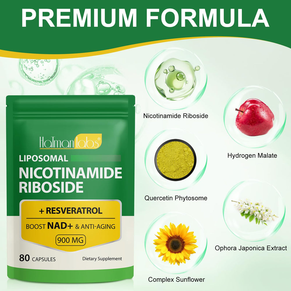 Vegan NAD supplement with natural ingredients concept