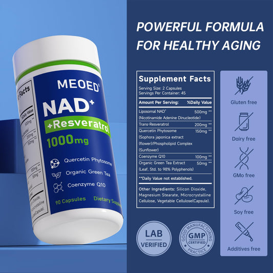 NAD+ liposomal delivery system illustration