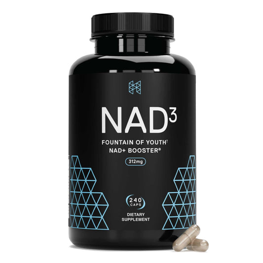 HPN NAD3 bottle and label product shot on white background