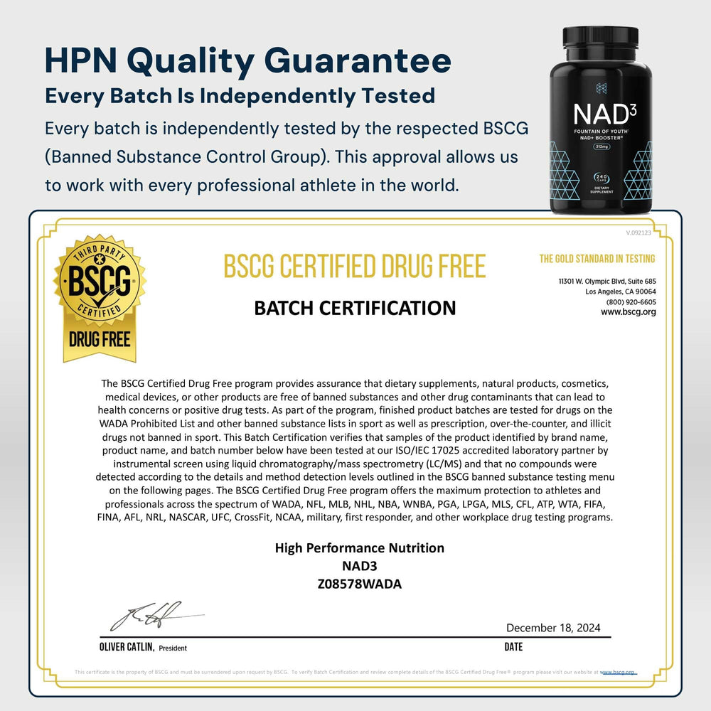 HPN NAD3 240-count bottle with 120-day supply text