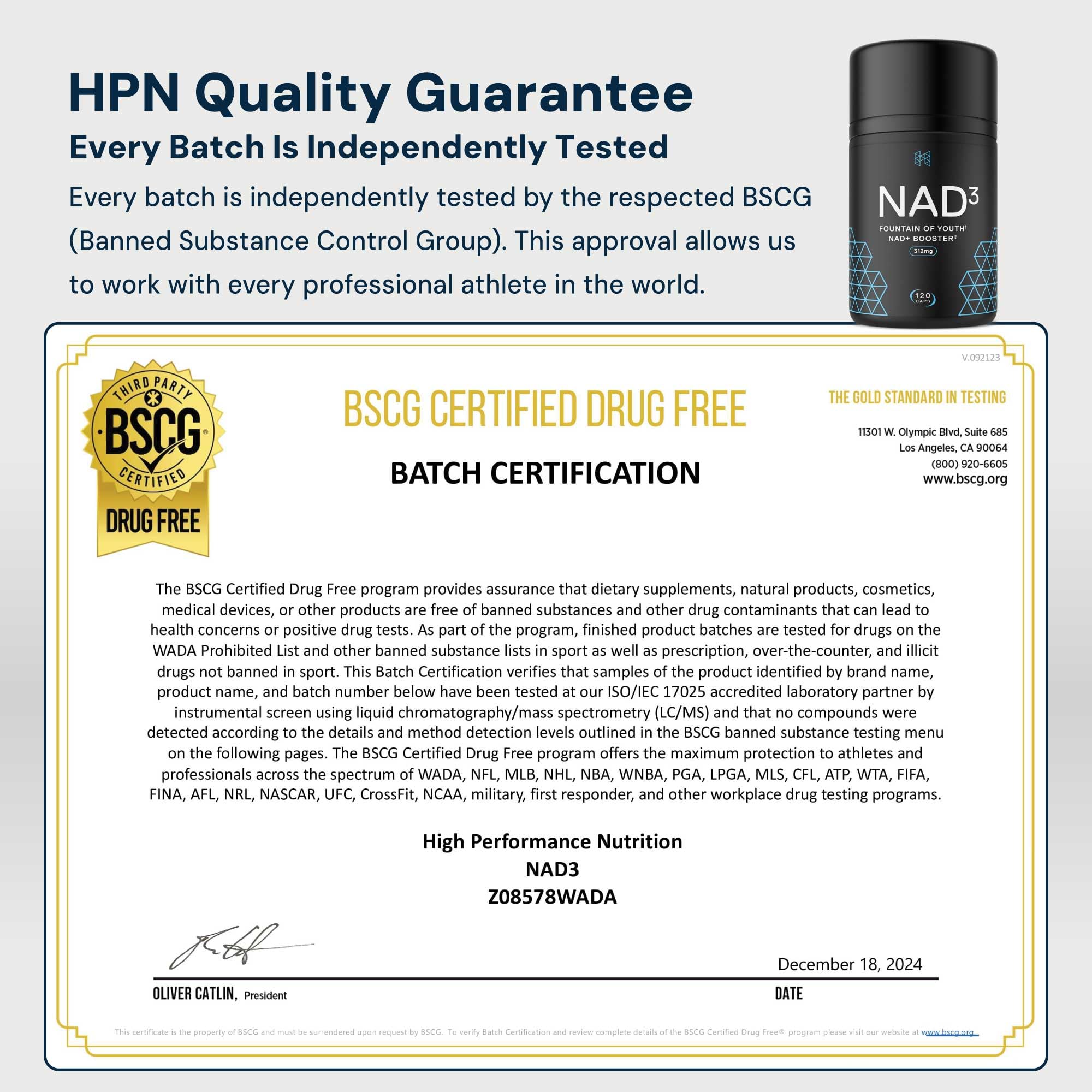 60-day supply of NAD3 (120 capsules)