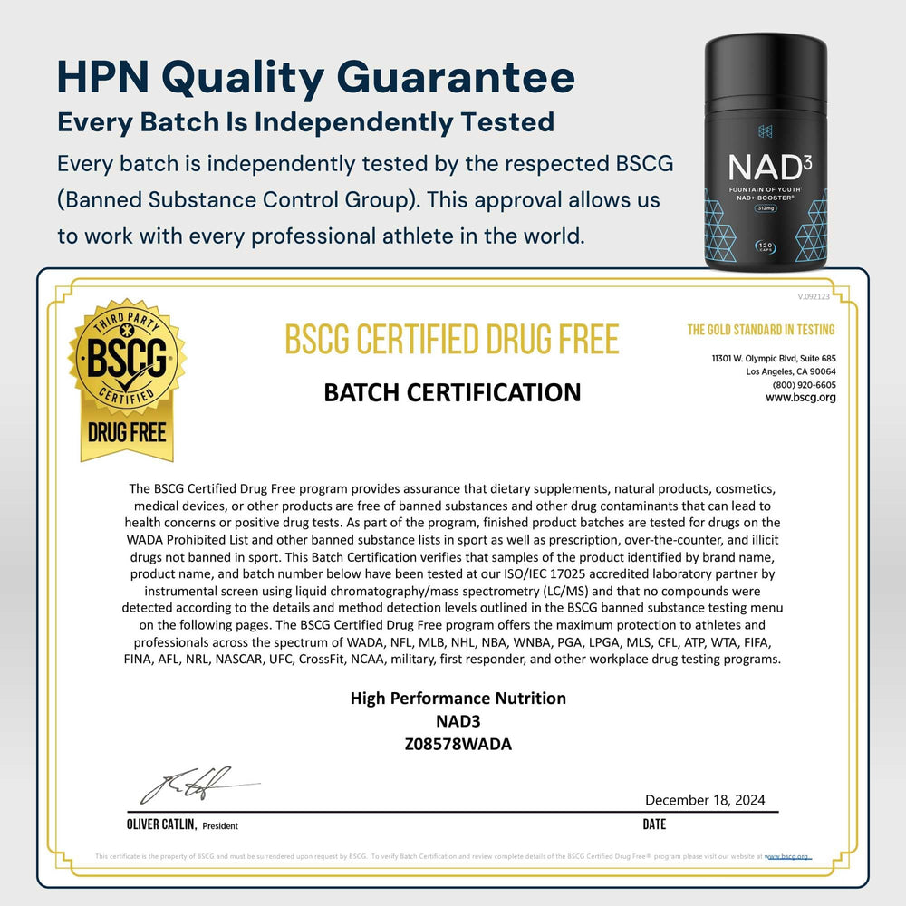 60-day supply of NAD3 (120 capsules)