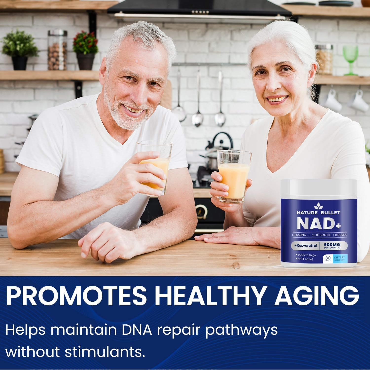 Close-up of NAD+ NR liposomal formula label