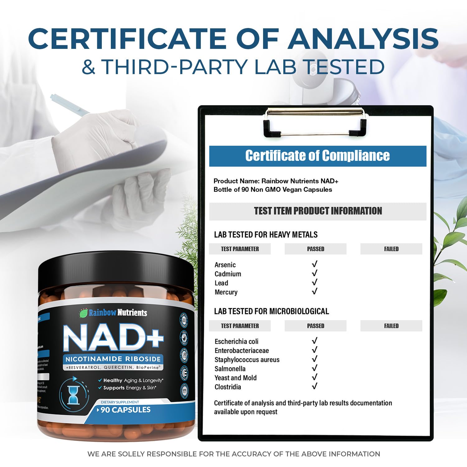 NAD+ supplement supporting brain and skin health