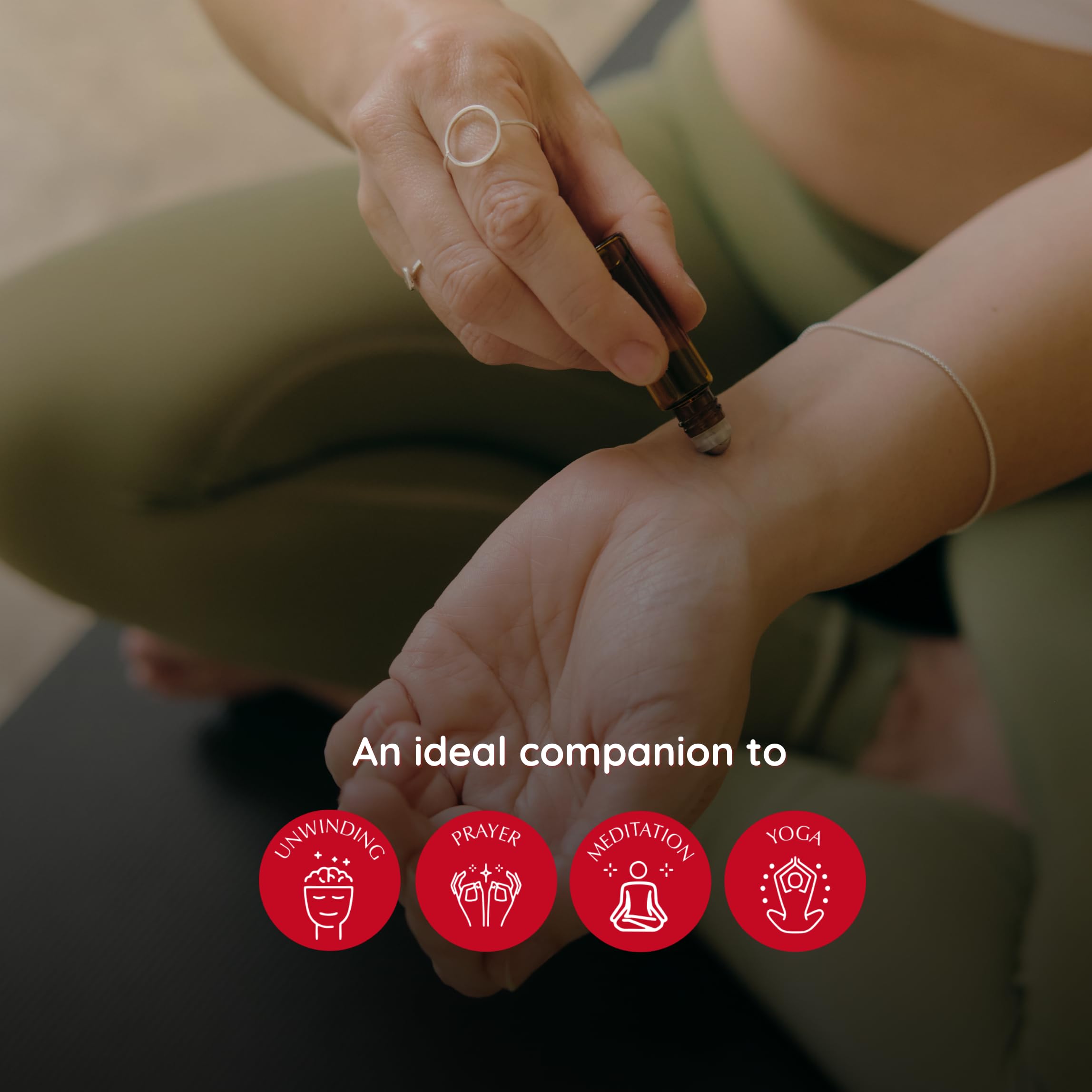 Aromafume Nag Champa roll-on product in retail display