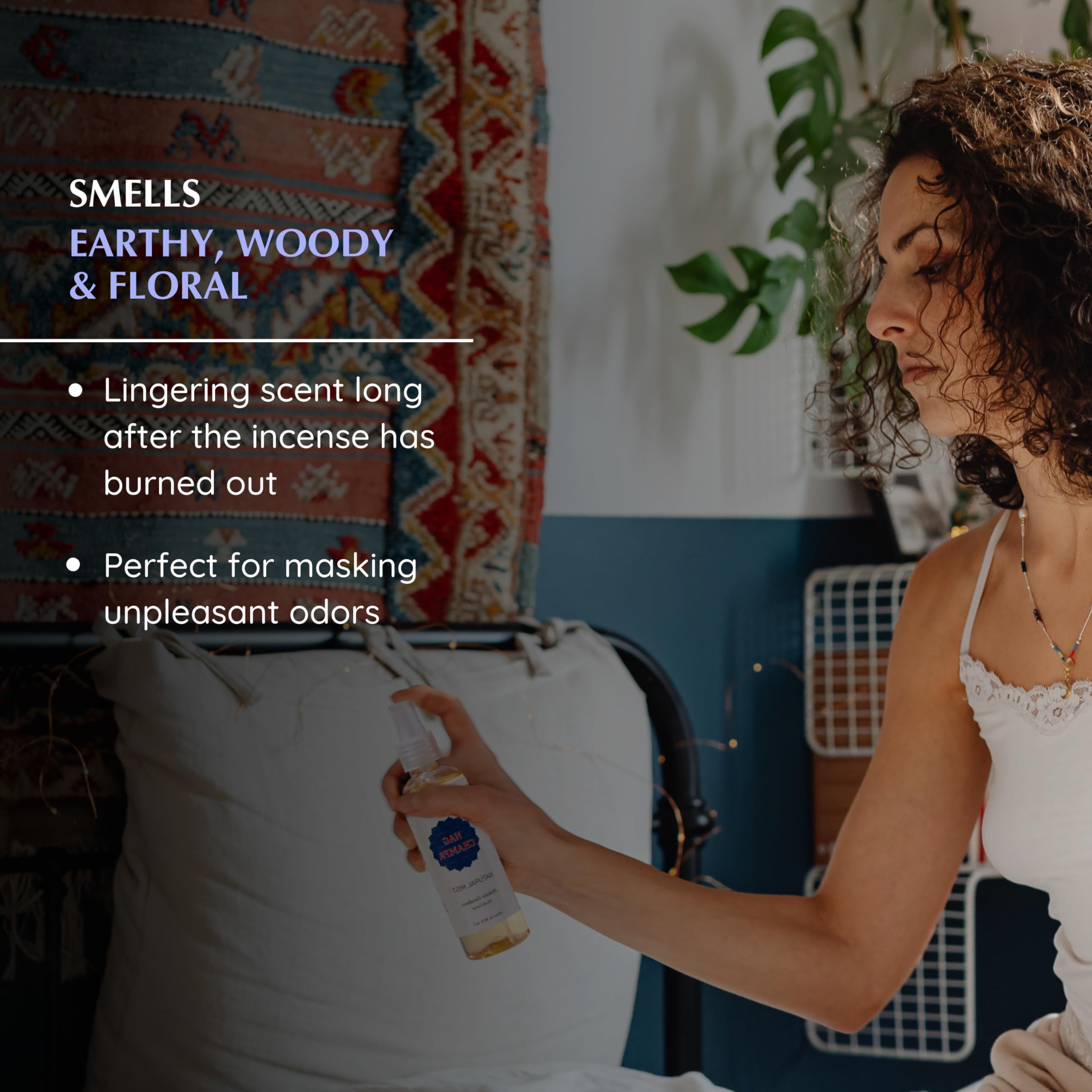 Aromatics blend of Champa, sandalwood, jasmine and geranium