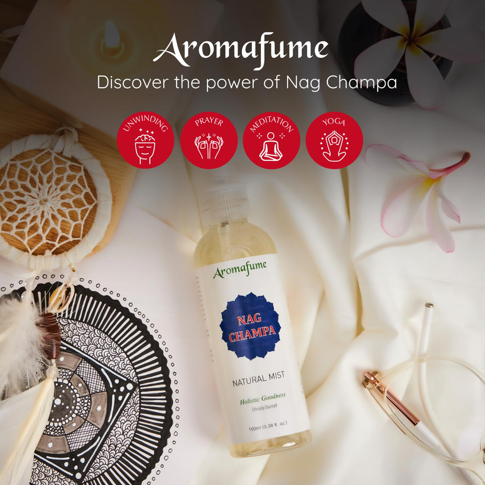 Aromafume Nag Champa Mist for meditation and rituals