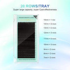NAGARAKU 20-row lash tray for extensive customization