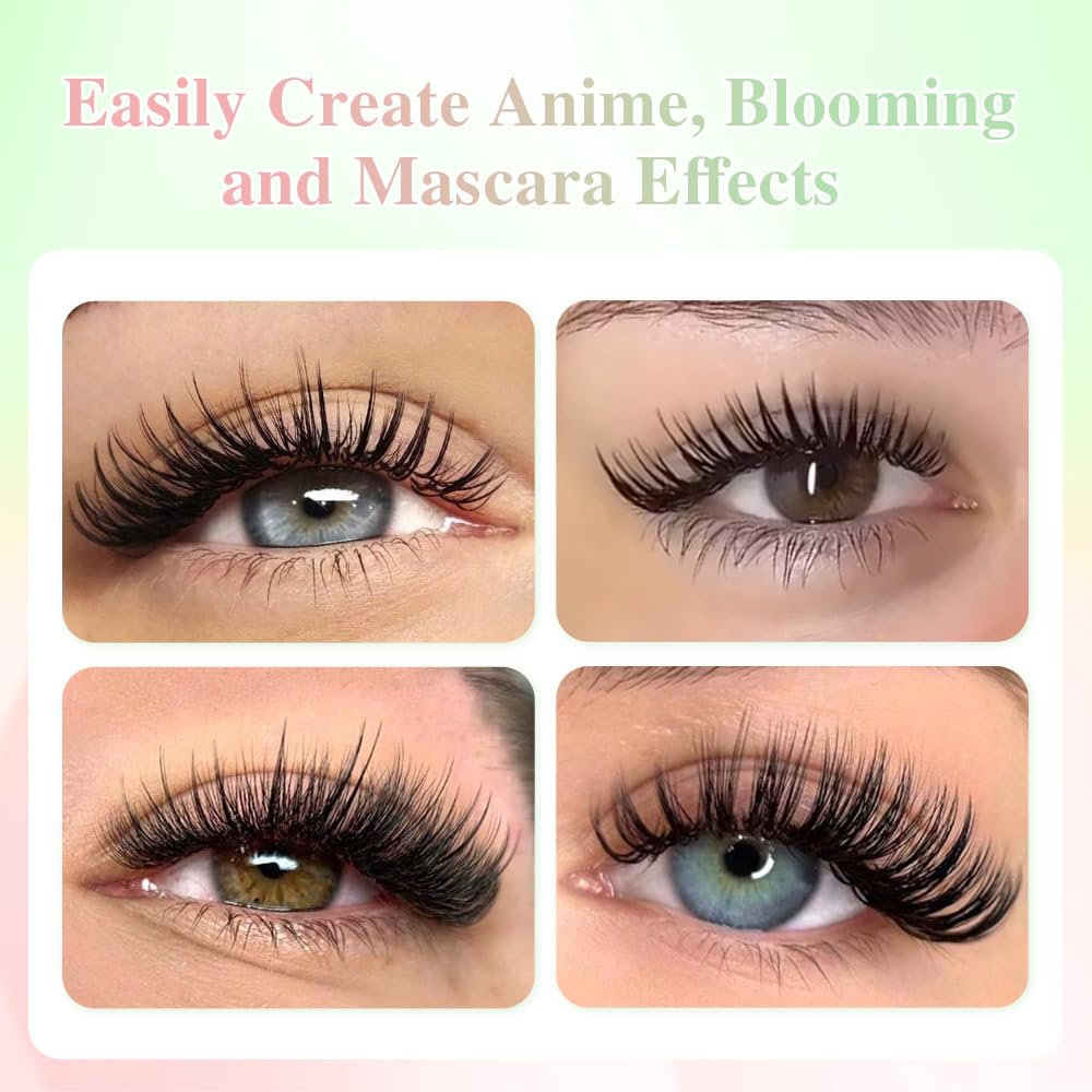 NAGARAKU 5D flora lashes spikes provide layered 3D volume.