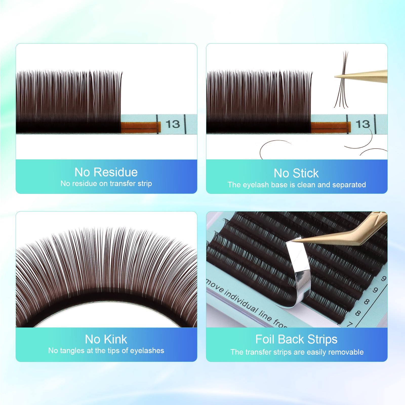 NAGARAKU B curled lashes offering gentle lift and natural look
