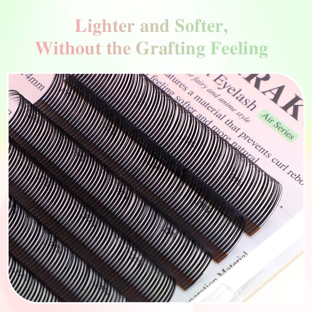 NAGARAKU Bouquet lashes natural matte black finish for everyday elegance.