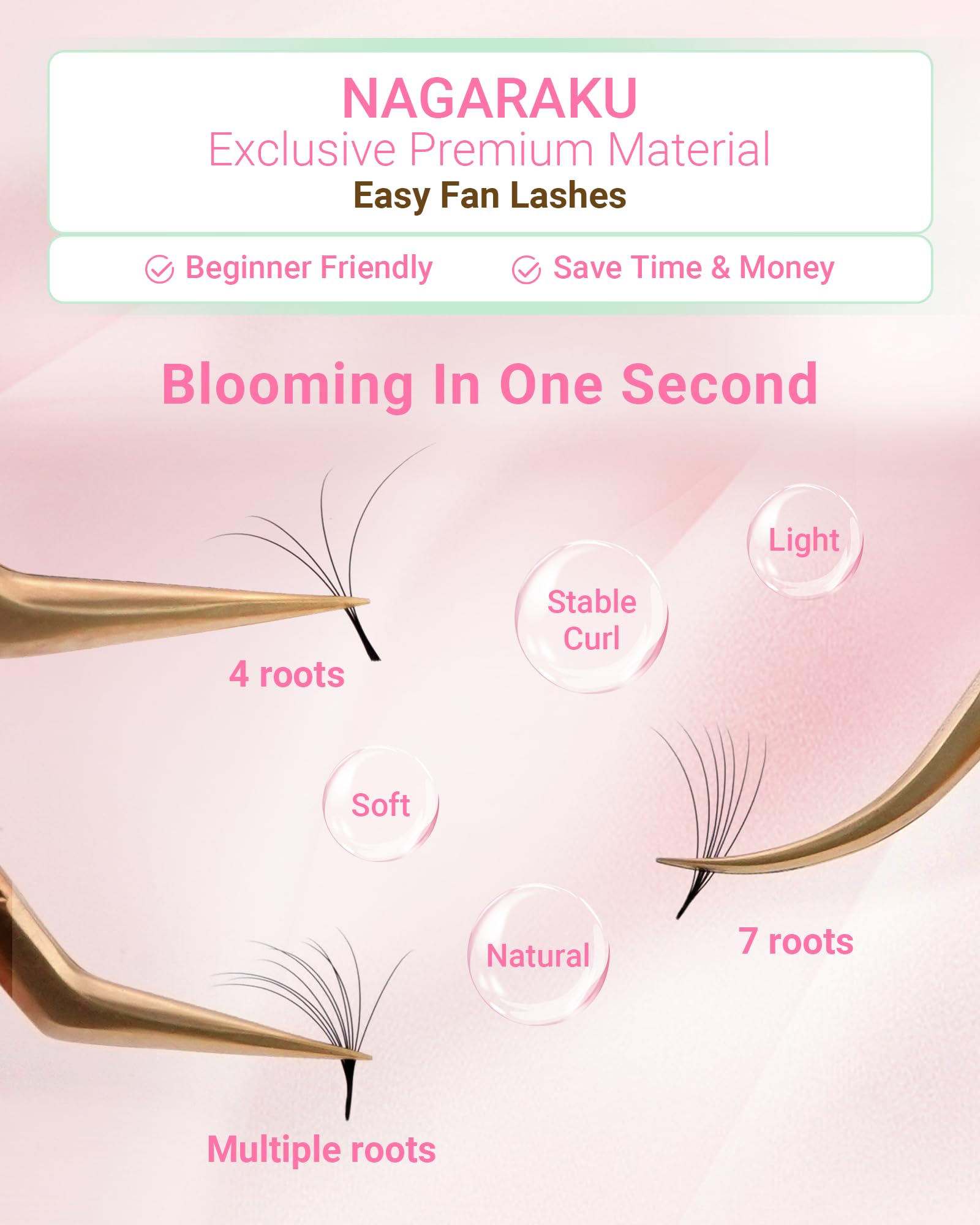 NAGARAKU SGS/MSDS certified lashes ensure safety and quality.