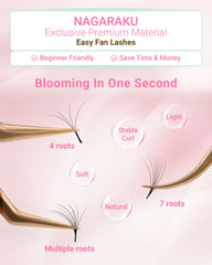 NAGARAKU SGS/MSDS certified lashes ensure safety and quality.