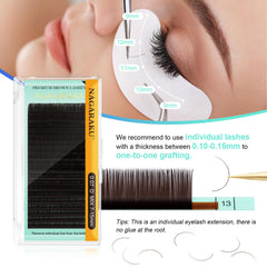 NAGARAKU D curled lashes for a more dramatic curl and definition