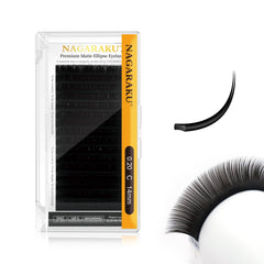 NAGARAKU double tips ellipse lashes with flat split tips for natural density