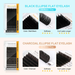 NAGARAKU easy-pick lashes compatible with pointed tweezers