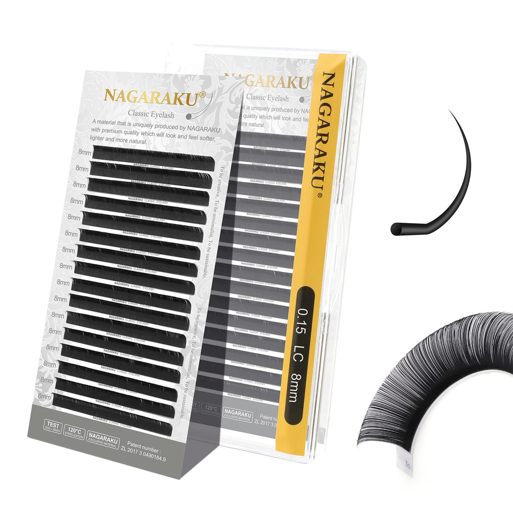 NAGARAKU eyelash extensions soft light for natural look