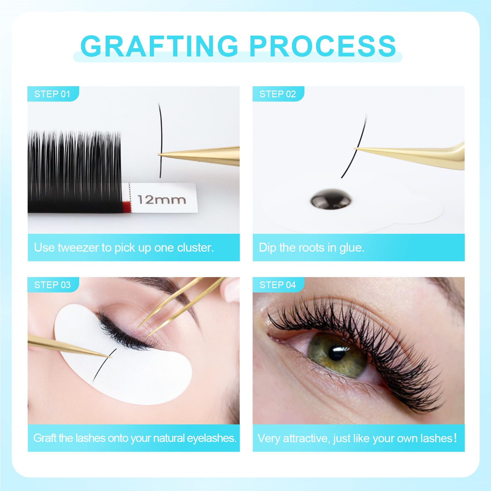 NAGARAKU matte black lashes create dramatic yet blendable look
