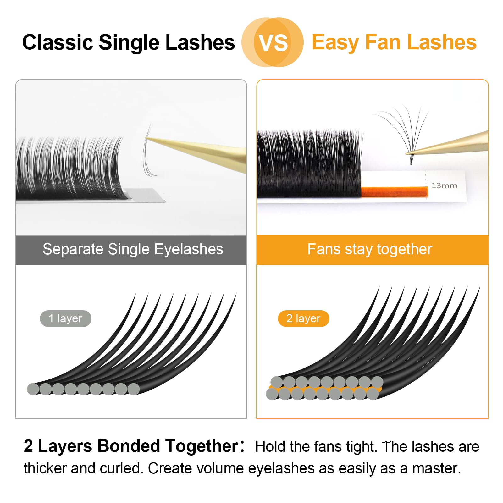 Nagaraku foil back strips remove cleanly with no residue on lashes.