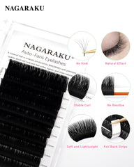 NAGARAKU premade easy fan lashes for faster professional application.