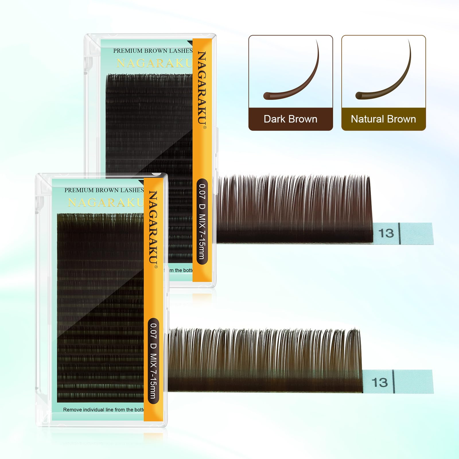 NAGARAKU soft feather-light lashes designed for comfortable wear