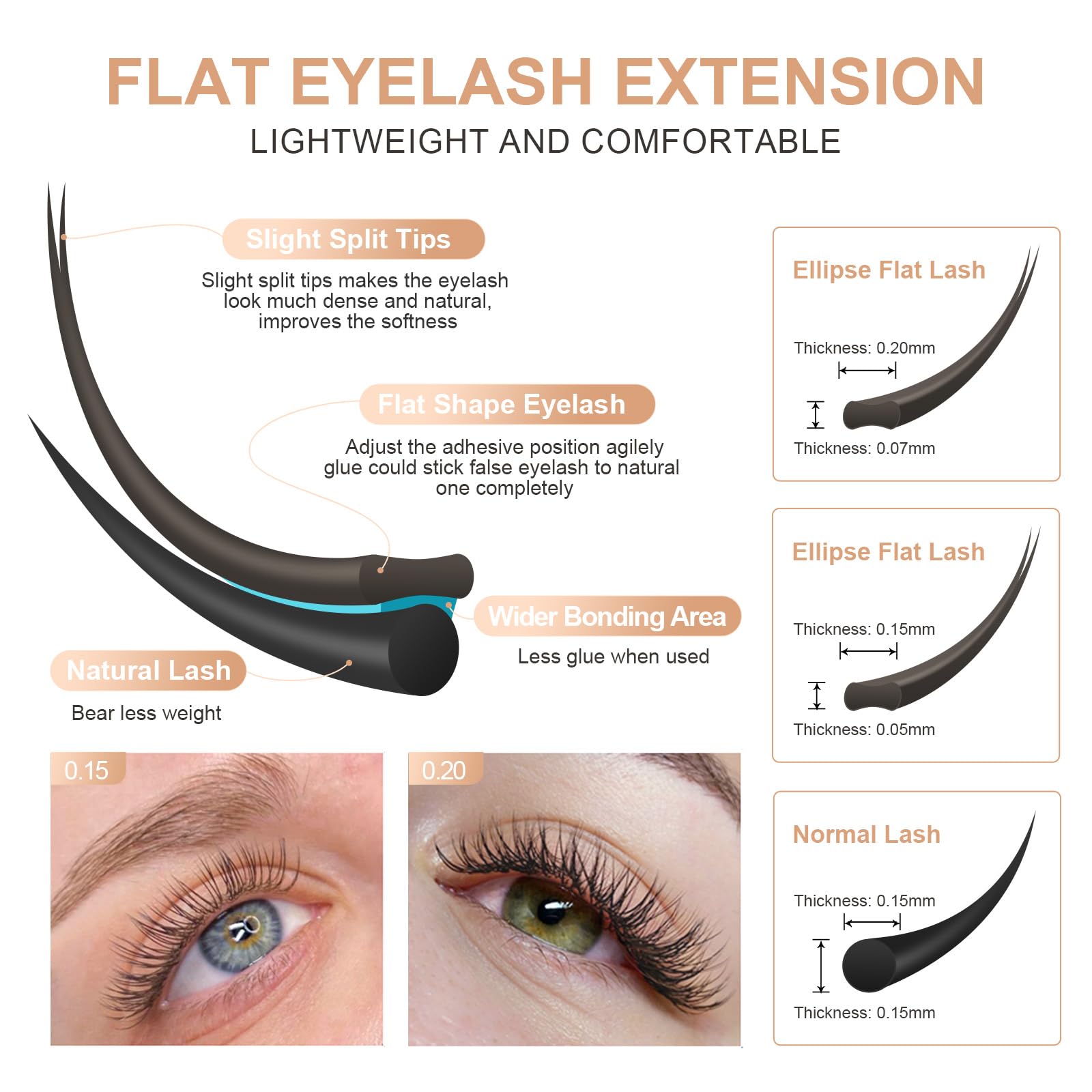 NAGARAKU 0.20 LD curl 8-15mm mix for natural density