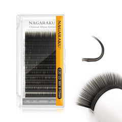 NAGARAKU double tips flat ellipse lashes for a lightweight fuller look