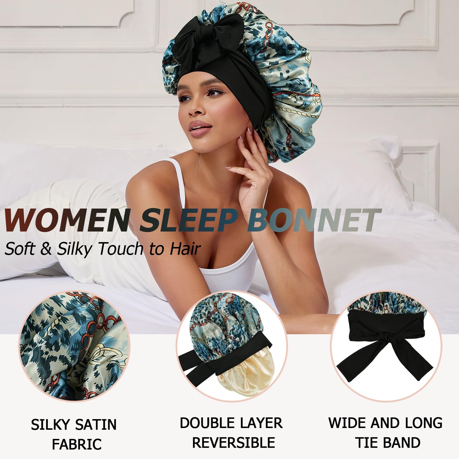 NAHOSY satin bonnet presented as a thoughtful gift for hair care lovers.