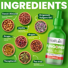 Nail Lab Toenail Fungus Treatment Pen bottle application shows simple steps for quicker absorption.