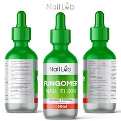 Nail Lab Toenail Fungus Treatment Pen finished nails show smoother surface and less discoloration.
