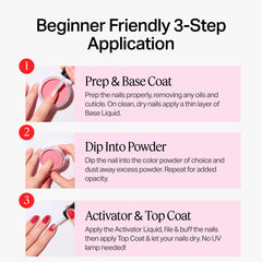 Nailboo beginner friendly dip kit supports easy at-home nail dipping for newcomers.