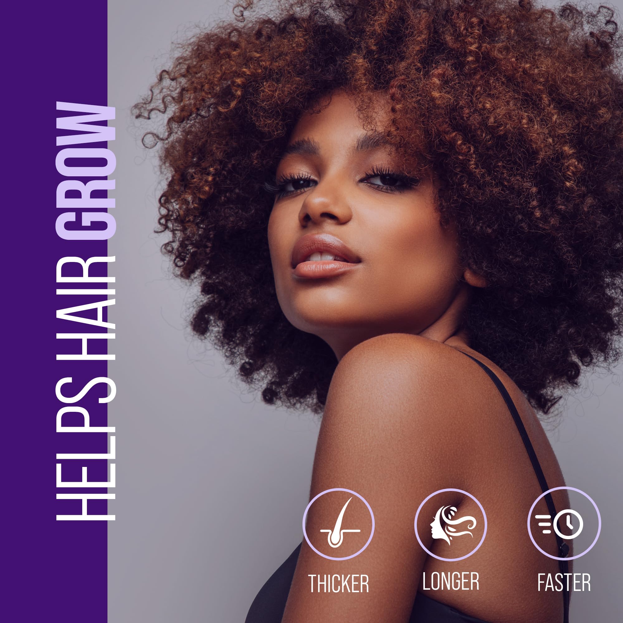 Illustration of hair, nails, and skin health benefits