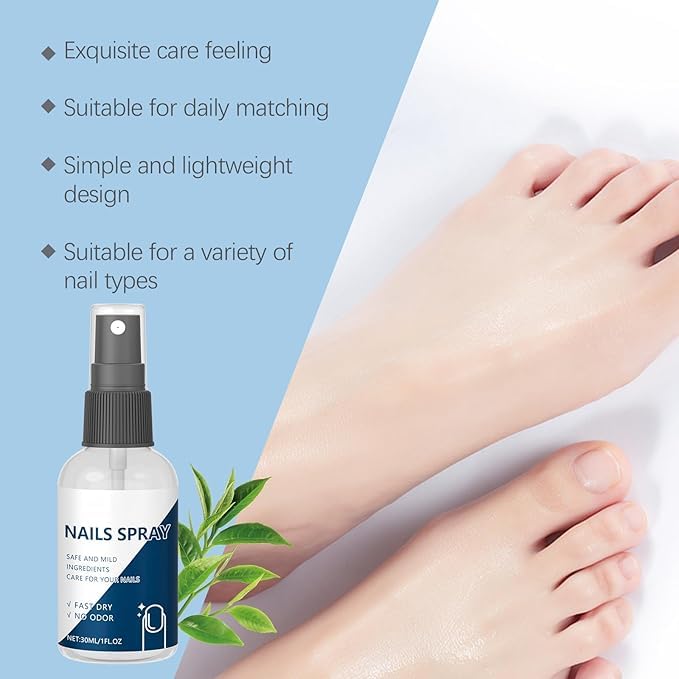 Nails Spray odorless formula delivers comfortable daily nail care.