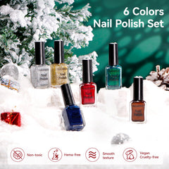 Nailshion sparkle gold nail polish for festive shimmer and coverage