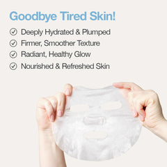 Naisture Hyaluronic Acid Face Mask after-use glow and refreshed skin.