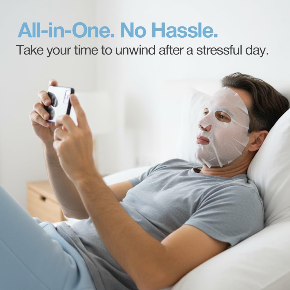 Naisture Hyaluronic Acid Face Mask contains pure hyaluronic acid for moisture retention.